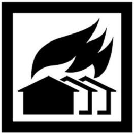 JIS　ピクトグラム　大規模な火災