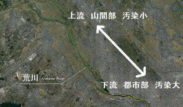 上流下流の汚染度